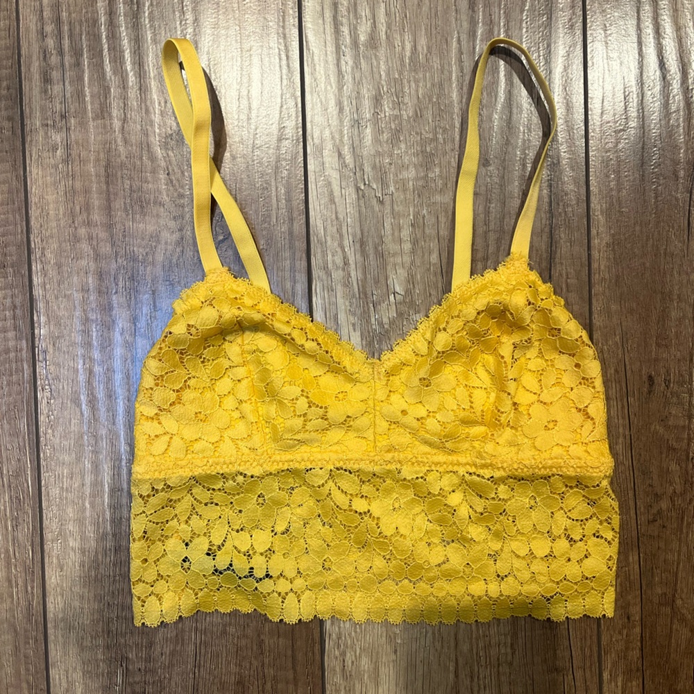 Urban Outfitters Yellow Lace Bralette